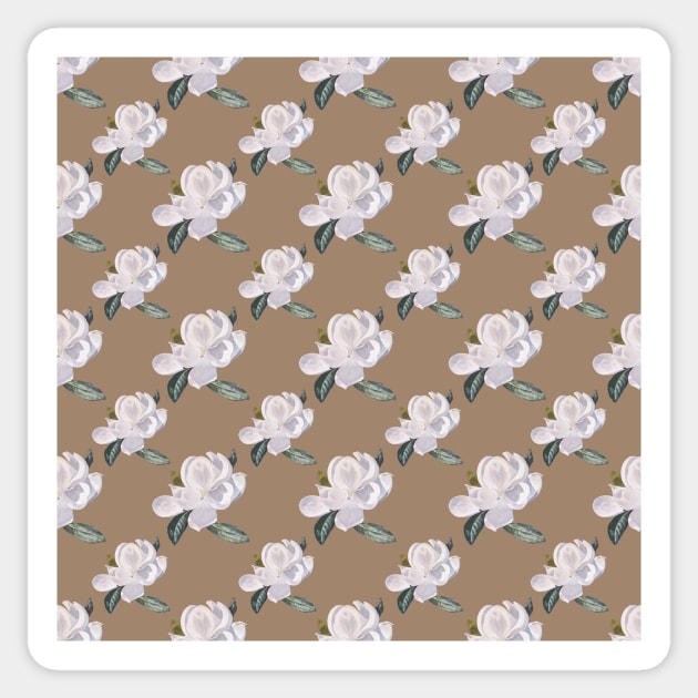 Decorator 2021 Magnolia Array on Warm Taupe 5748 Sticker by ArtticArlo